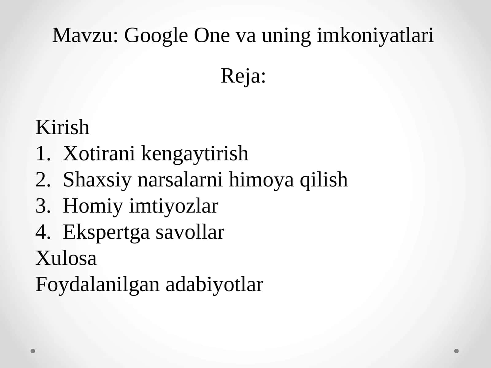 Google One vauningimkoniyatlari