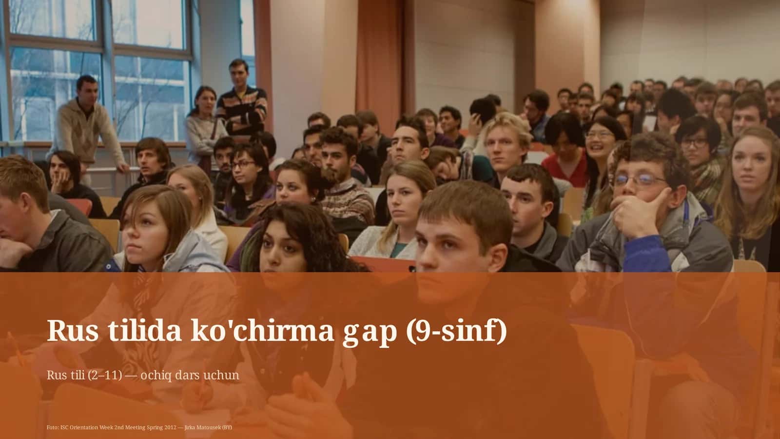 Rus tilida ko'chirma gap (9-sinf)