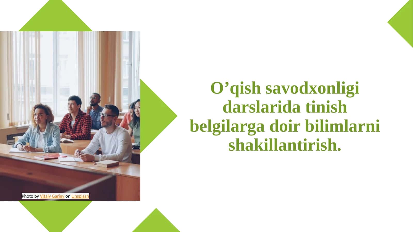 O’qish savodxonligi darslarida tinish belgilarga doir bilimlarni shakillantirish