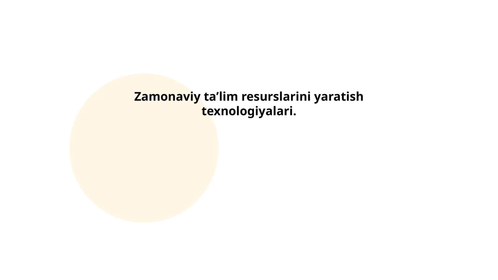 Interaktiv o‘quv materiallarini yaratish texnologiyalari