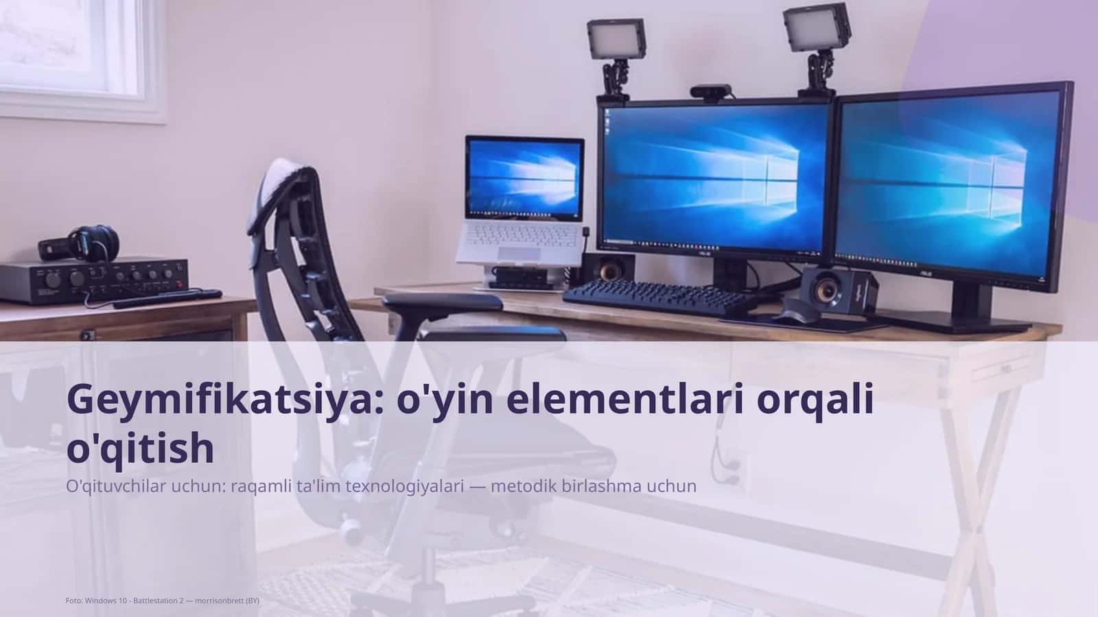 Geymifikatsiya: o'yin elementlari orqali o'qitish