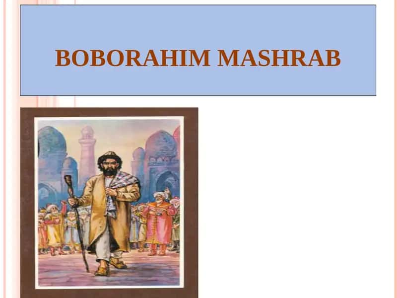 Mashrab hayoti va ijodi