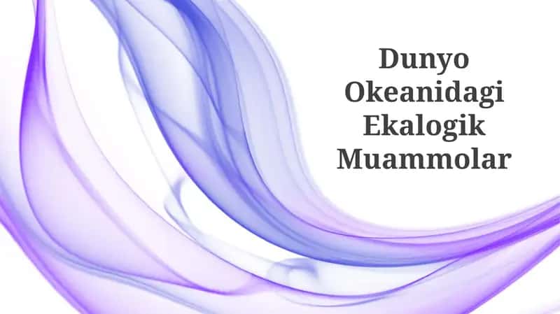 Dunyo Okeanidagi Ekalogik Muammolar
