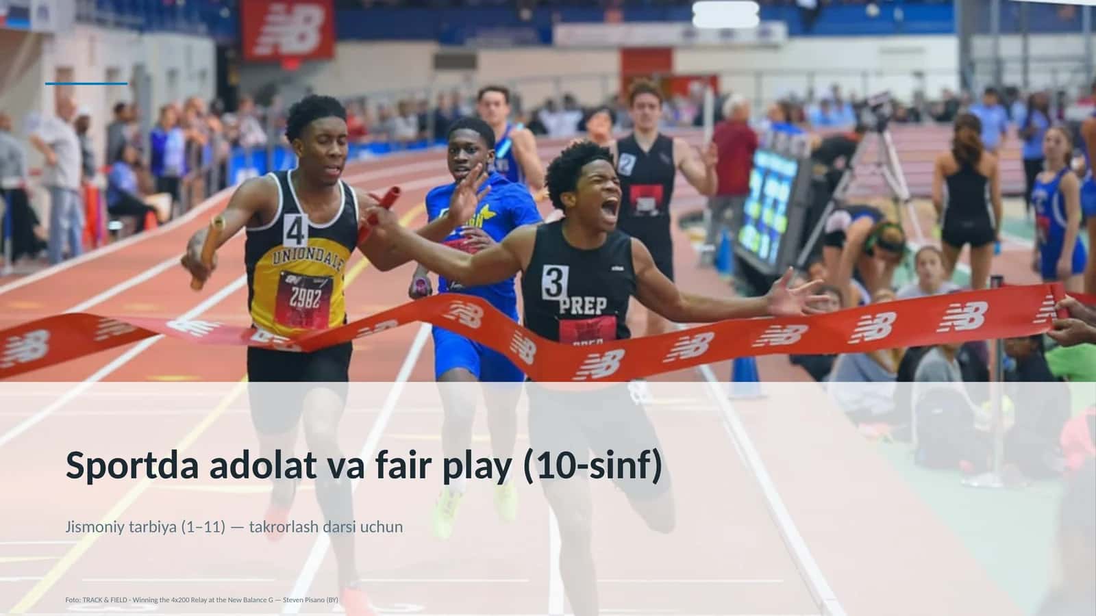 Sportda adolat va fair play (10-sinf)