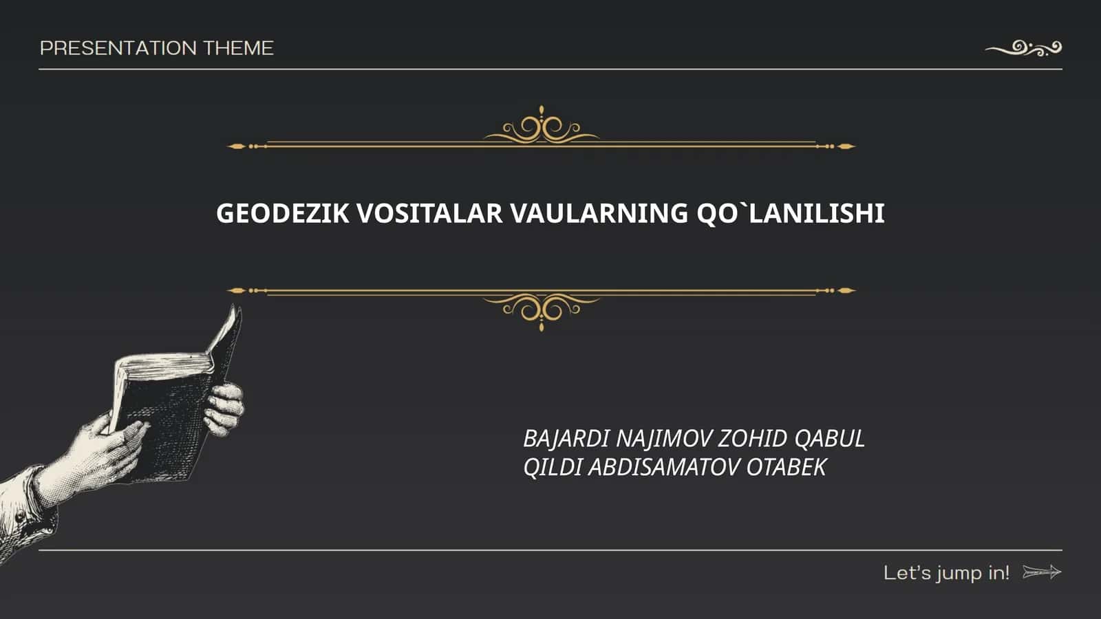 Geodezik vositalar va ularning qo'lanilishi