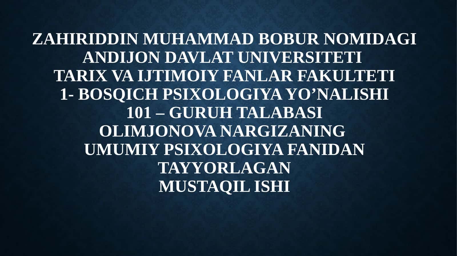 Shaxs ekzistensial psixologiyasi