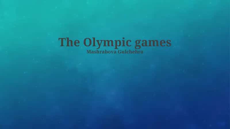 The Olympic games