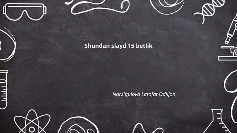 Shundan slayd 15 betlik