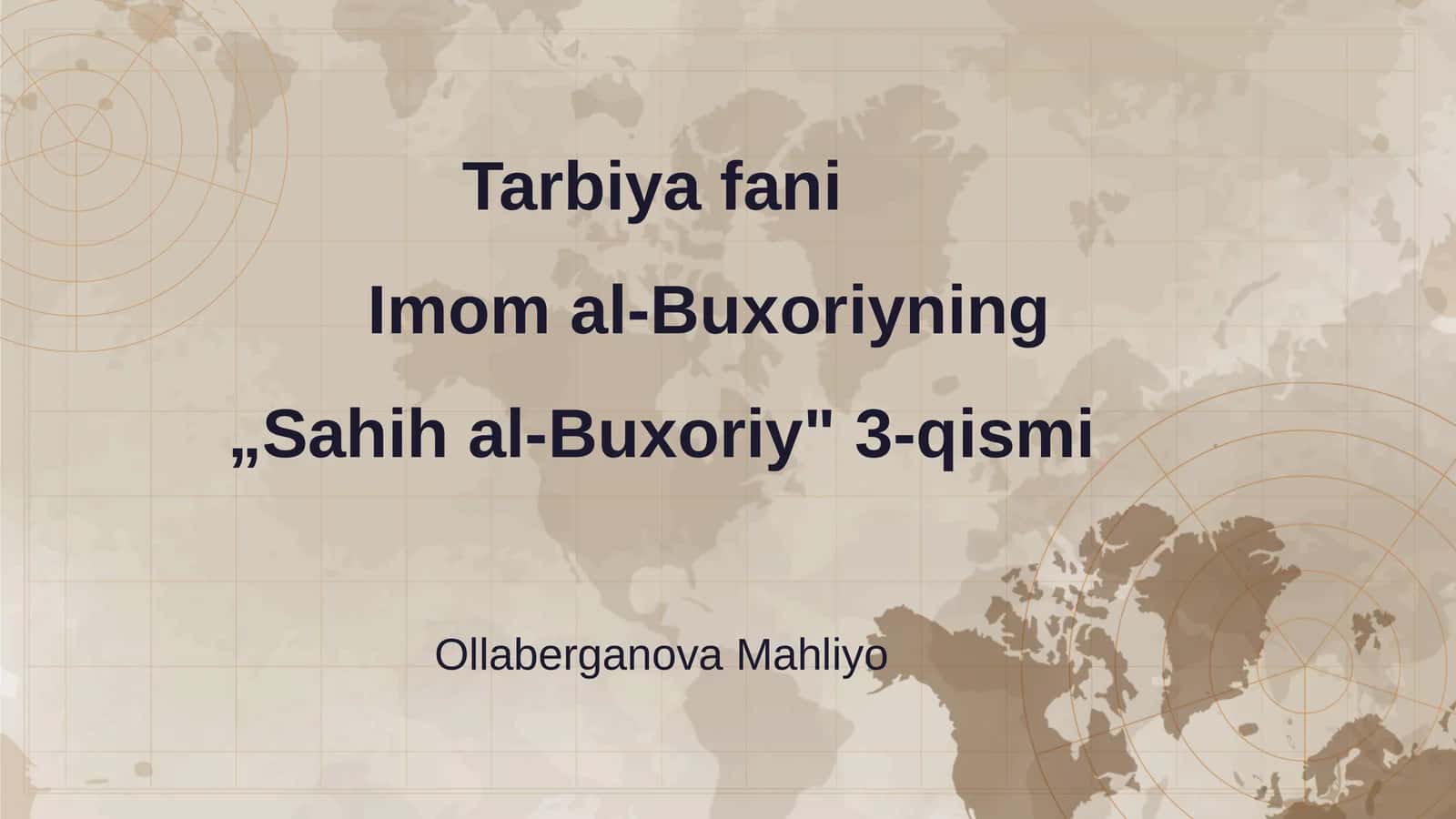 Imom al-Buxoriyning „Sahih al-Buxoriy" 3-qismi