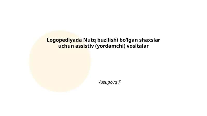 Nutq terapiyasi uchun elektron qurilmalar