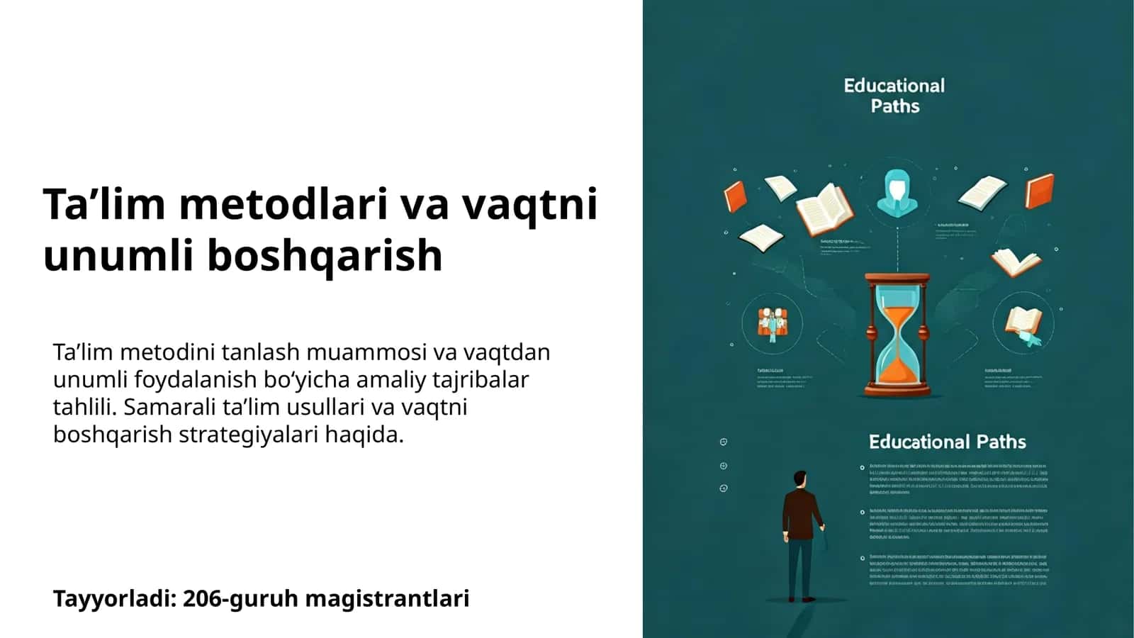 Taʼlim metodlari va vaqtni unumli boshqarish