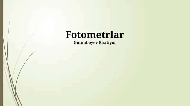 Fotometrlar