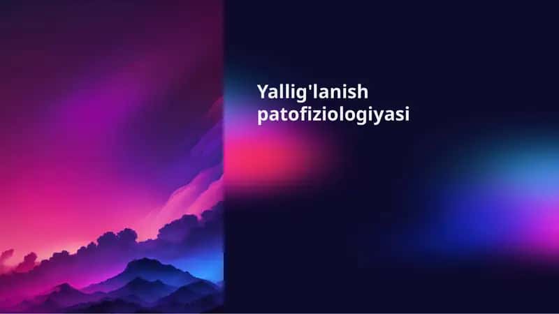 Yallig'lanish patofiziologiyasi