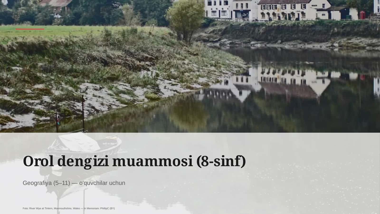 Orol dengizi muammosi (8-sinf)