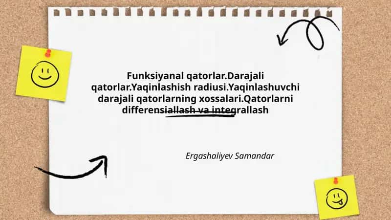 Funksiyanal qatorlar