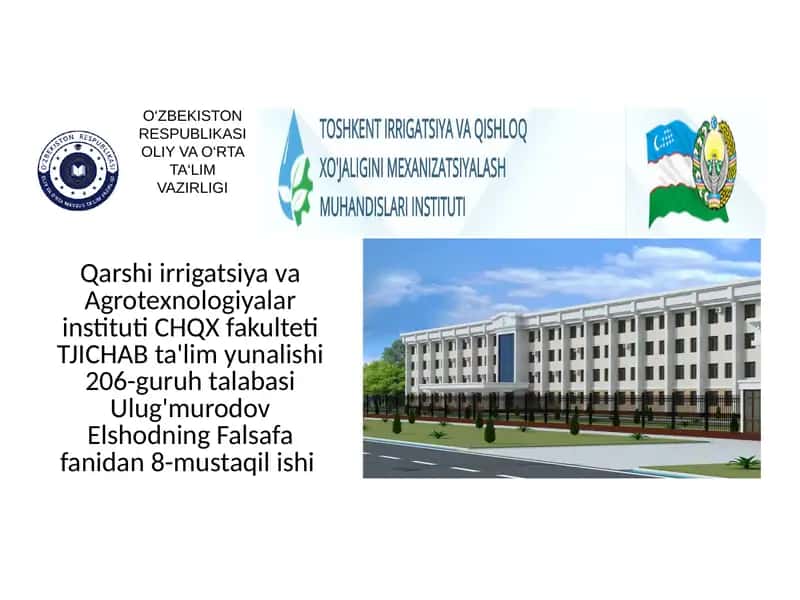 Sharq va G'arb falsafasini o'rganish