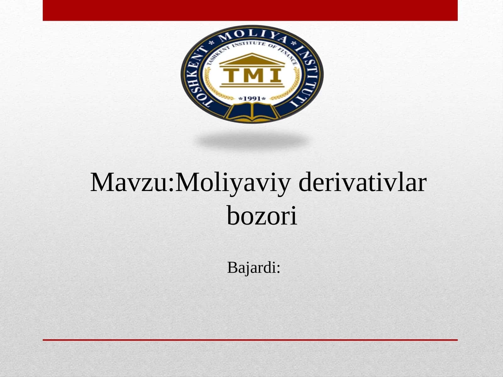 Moliyaviy derivativlar bozori