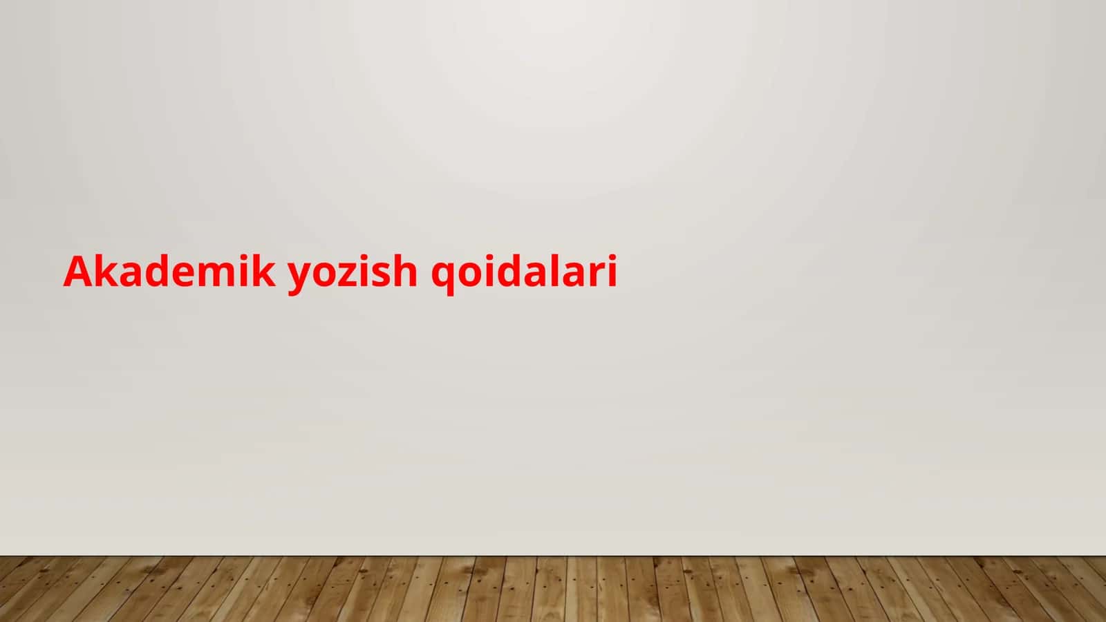 Akademik yozish qoidalari