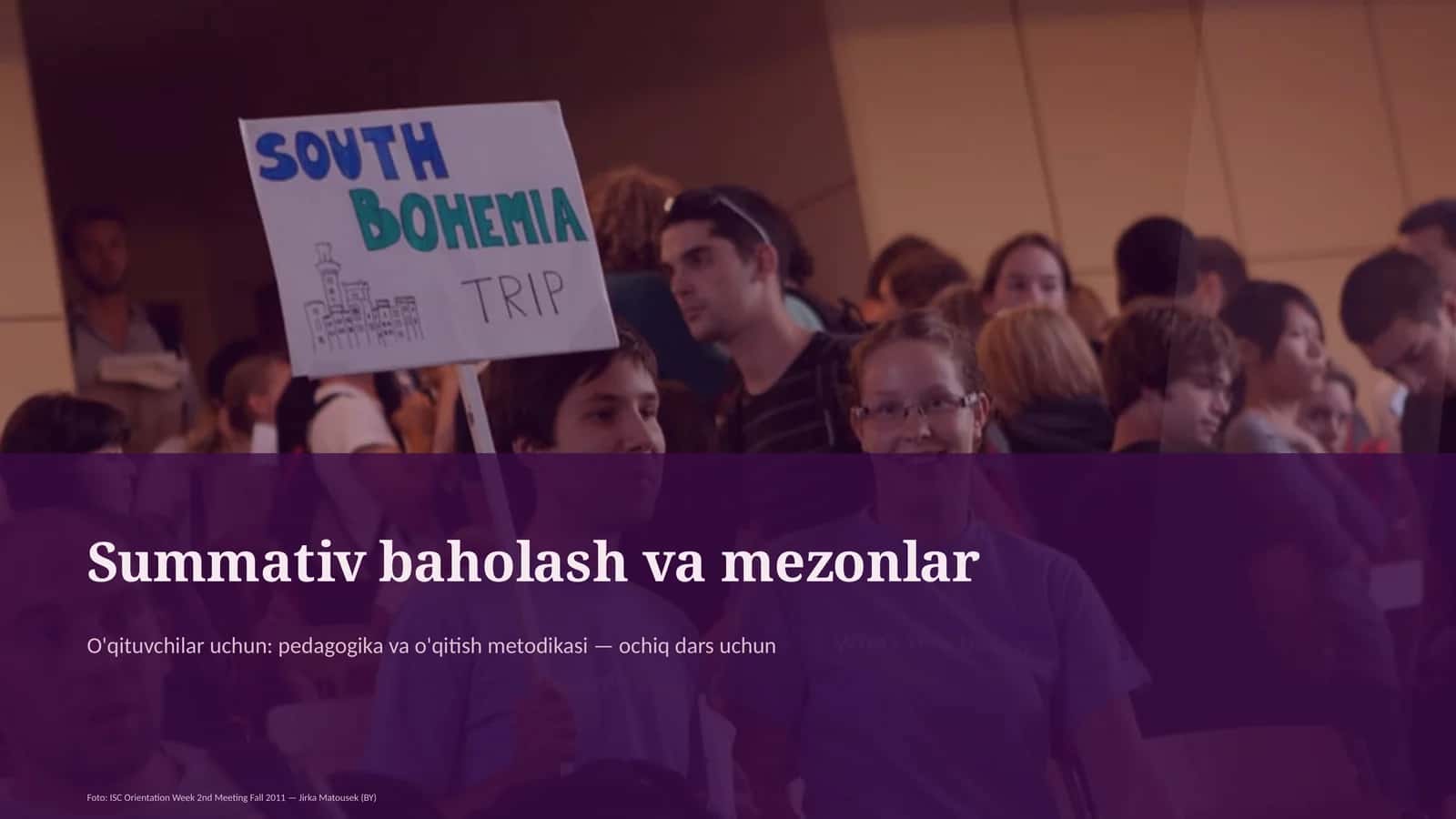 Summativ baholash va mezonlar