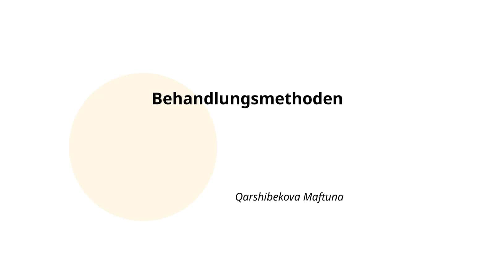 Behandlungsmethoden