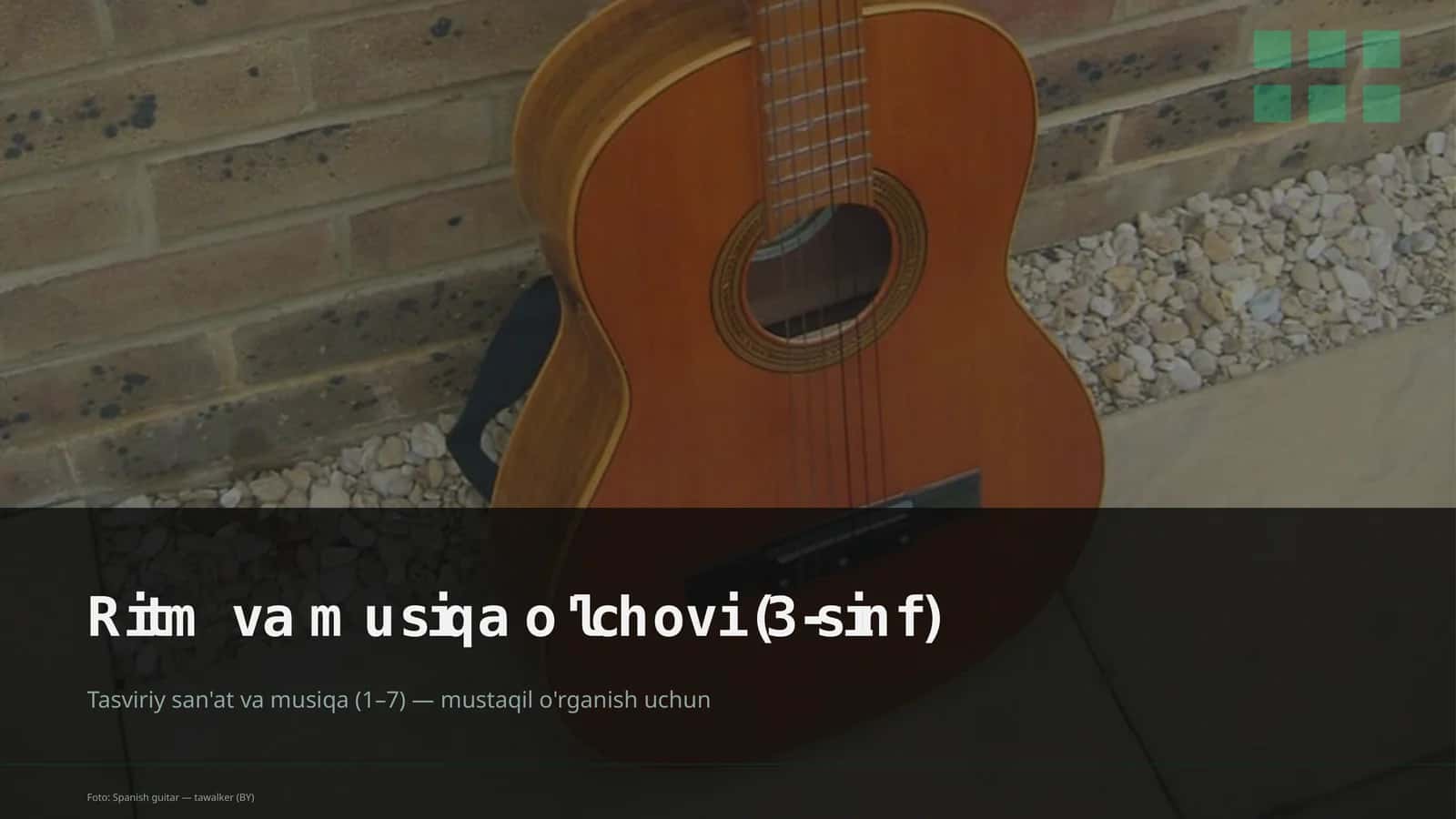 Ritm va musiqa o'lchovi (3-sinf)