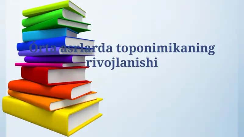 Oʻrta asrlarda toponimika