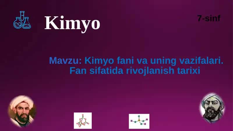 Kimyo fаni vа uning vаzifаlаri