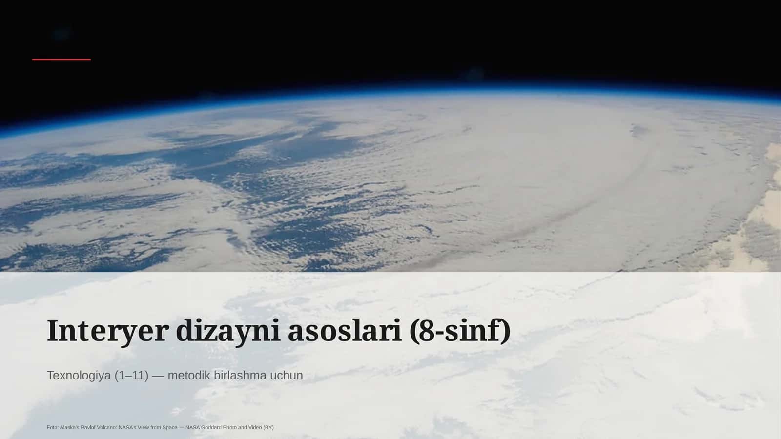 Interyer dizayni asoslari (8-sinf)