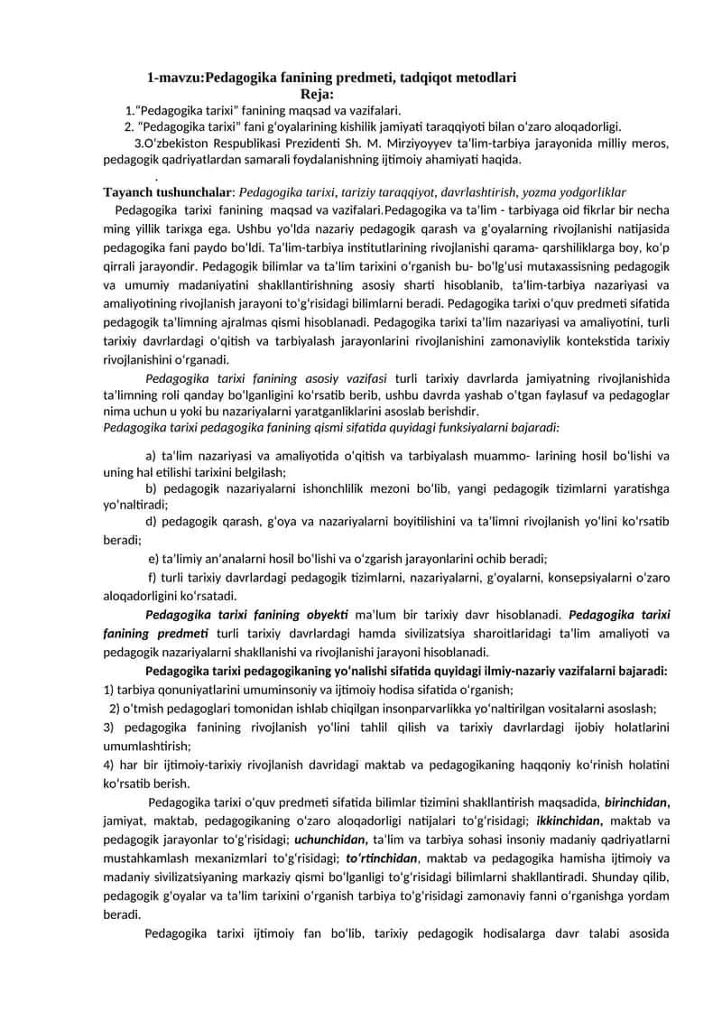 Pedagogika tarixi