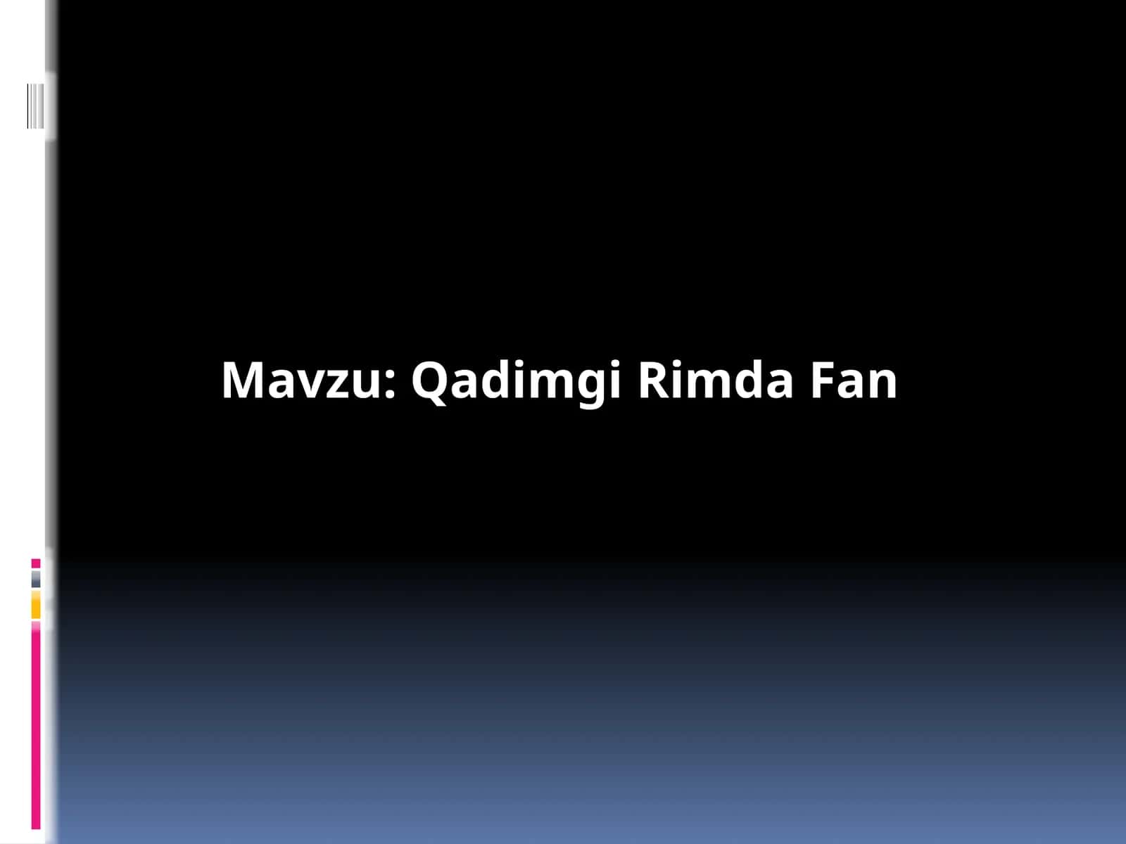 Qadimgi Rimda Fan