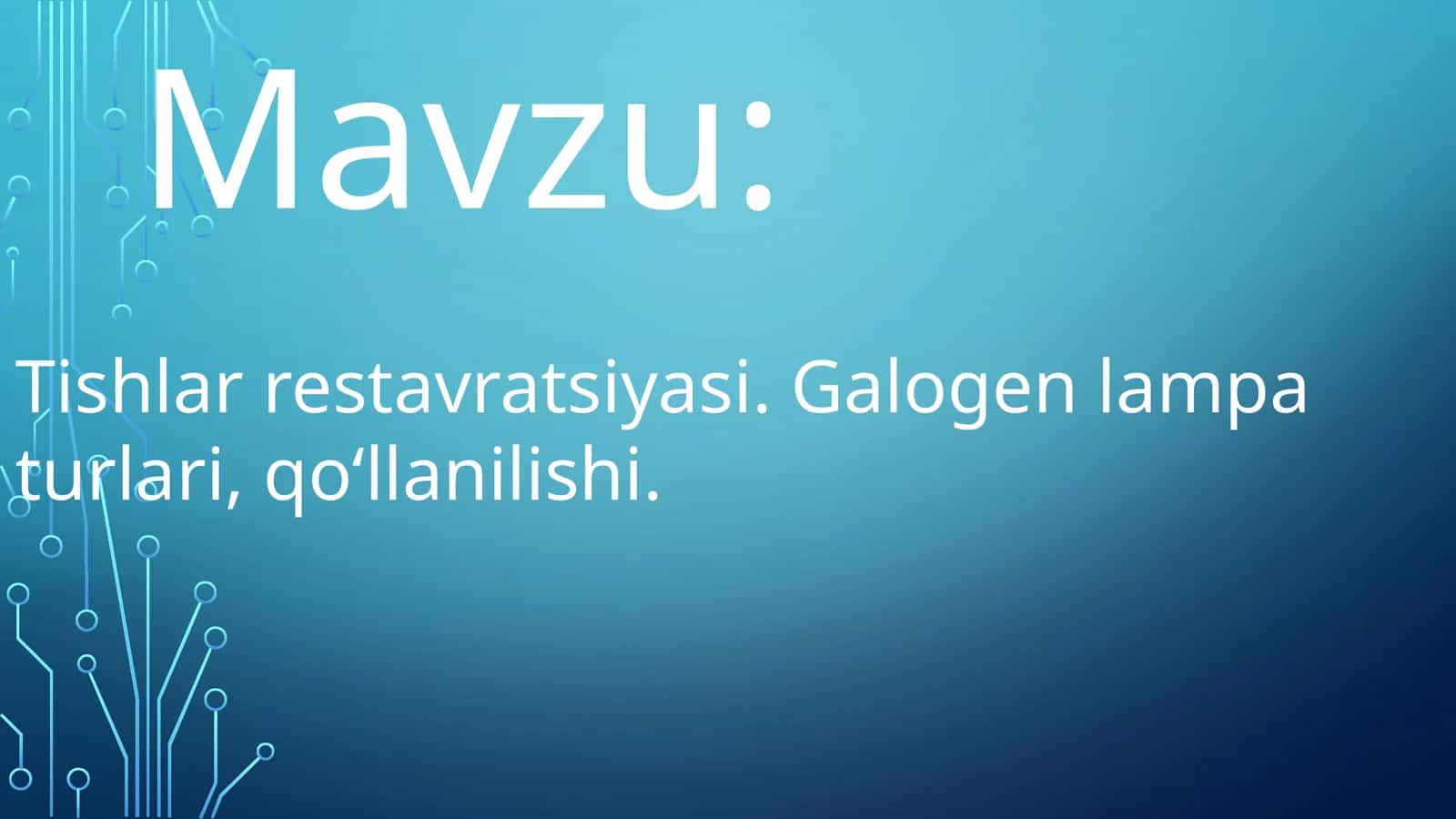 Tishlar restavratsiyasi