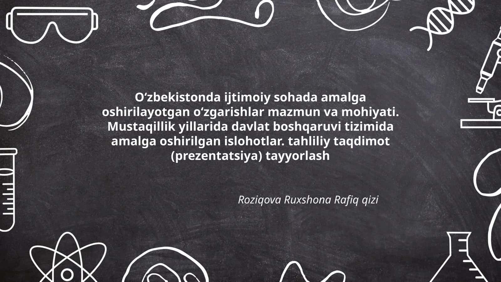 Tahliliy Taqdimot (Prezentatsiya) Tayyorlash