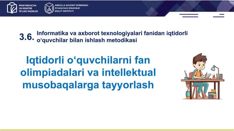 olimpiadaga tayyorlash