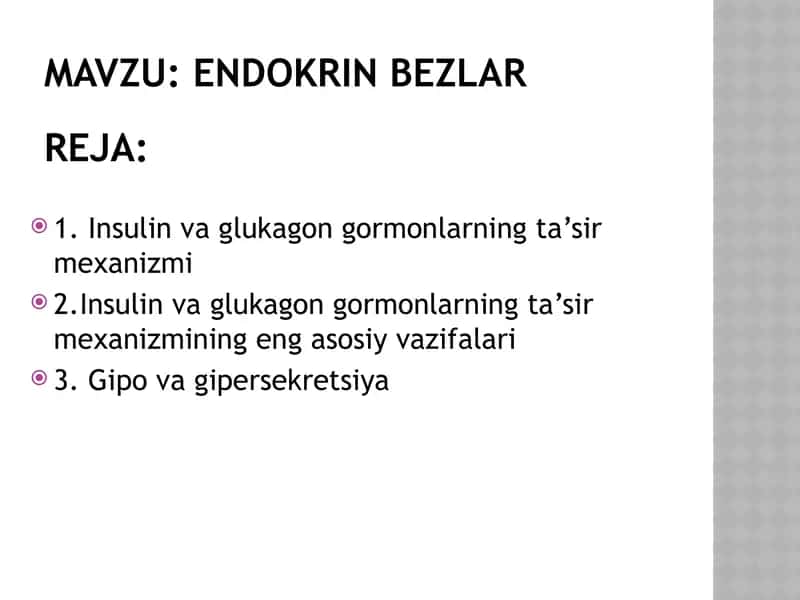 endokrin bezlar