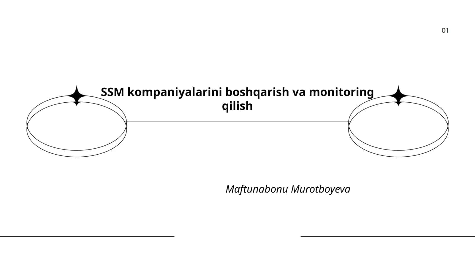 SSM kompaniyalarini boshqarish va monitoring qilish