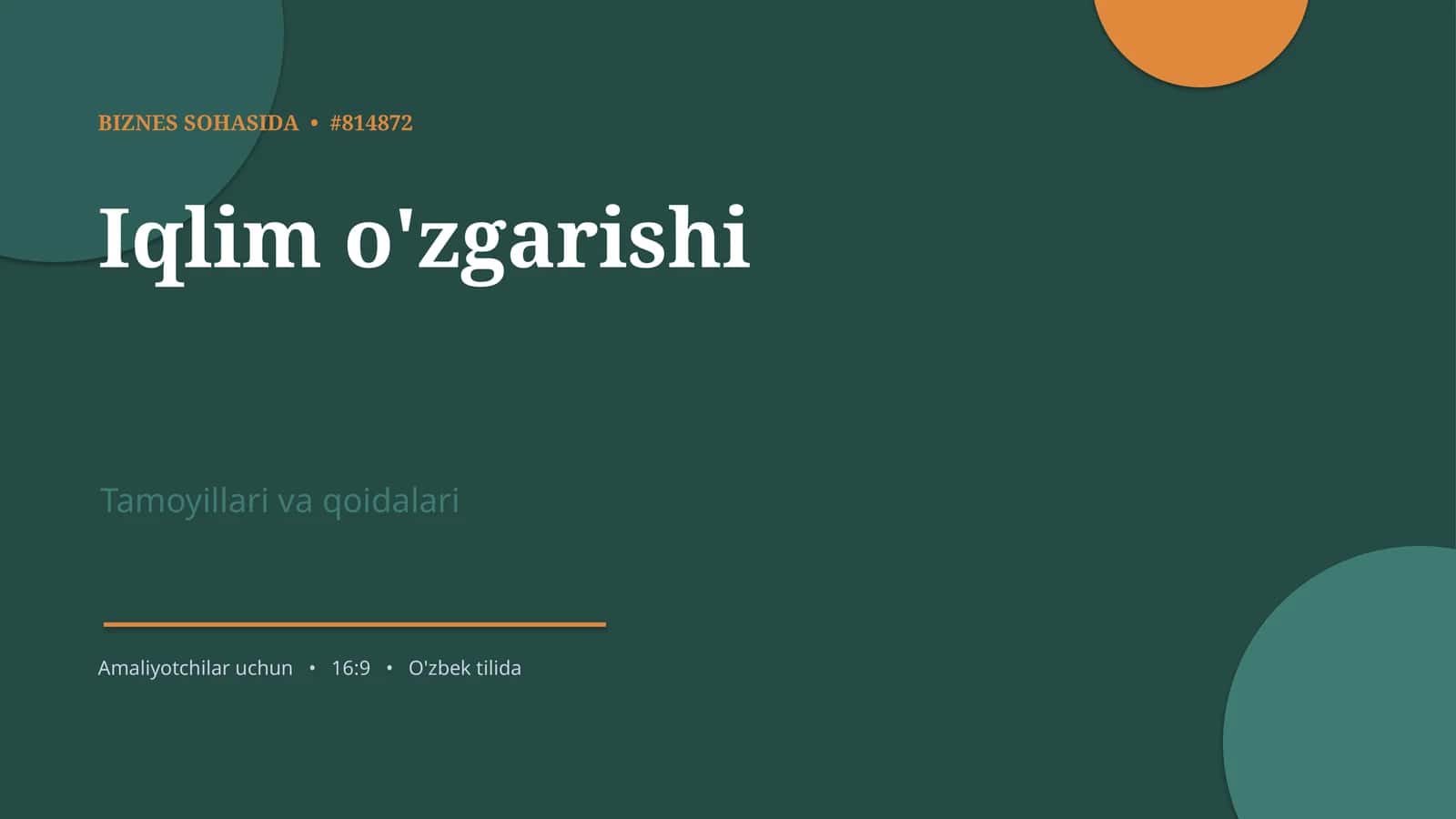 Iqlim o'zgarishi