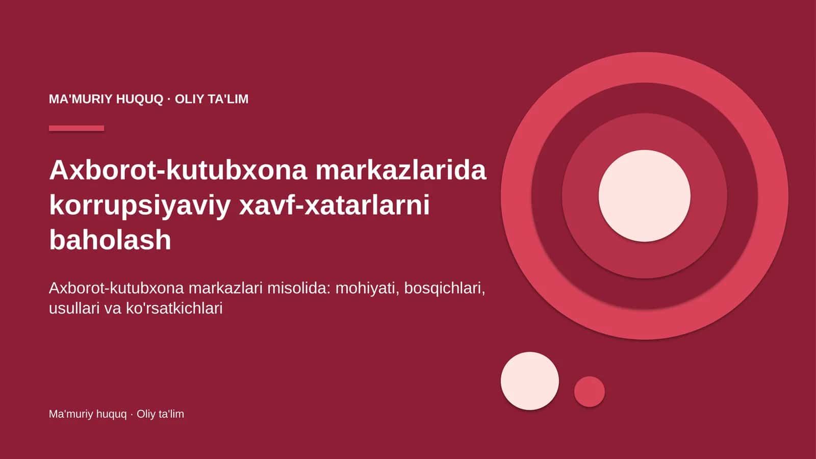 Korrupsiyaviy xavf-xatarlarni baholash: mohiyati