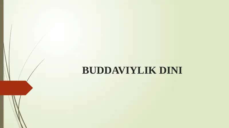BUDDAVIYLIK DINI