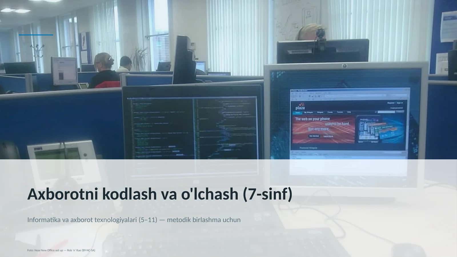 Axborotni kodlash va o'lchash (7-sinf)