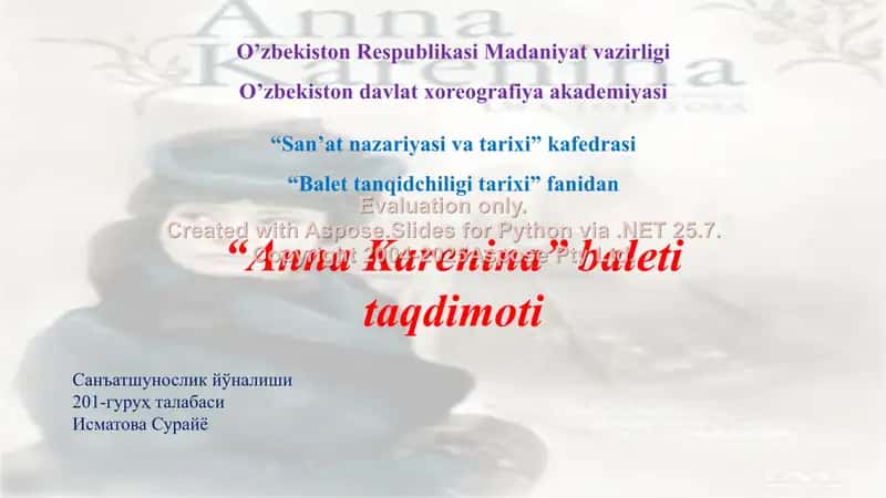 "Anna Karenina" baleti