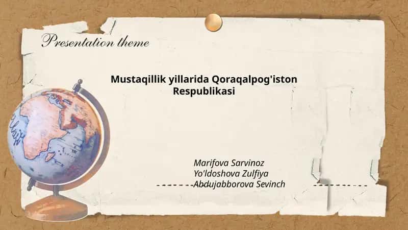 Mustaqillik yillarida Qoraqalpog'iston Respublikasi