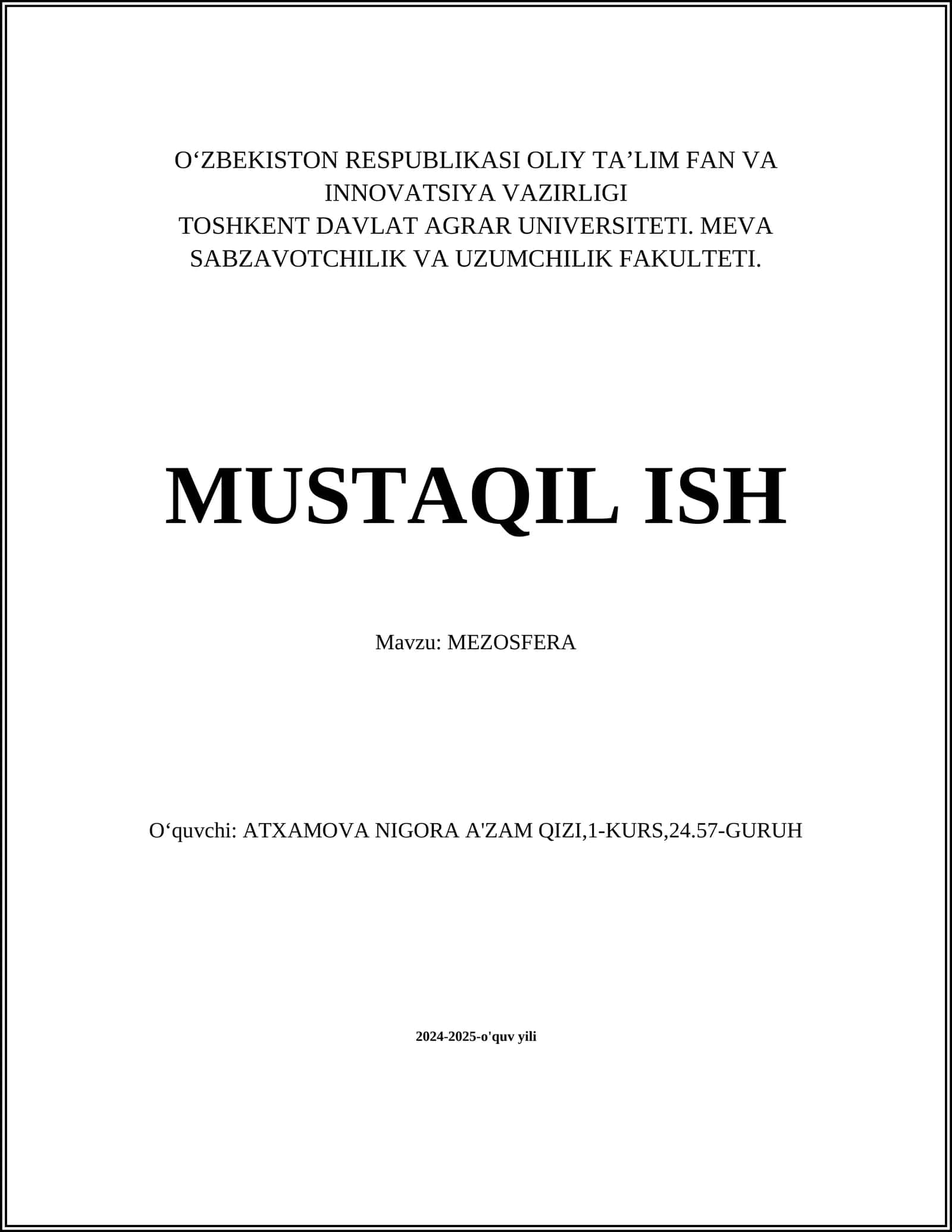 MEZOSFERA