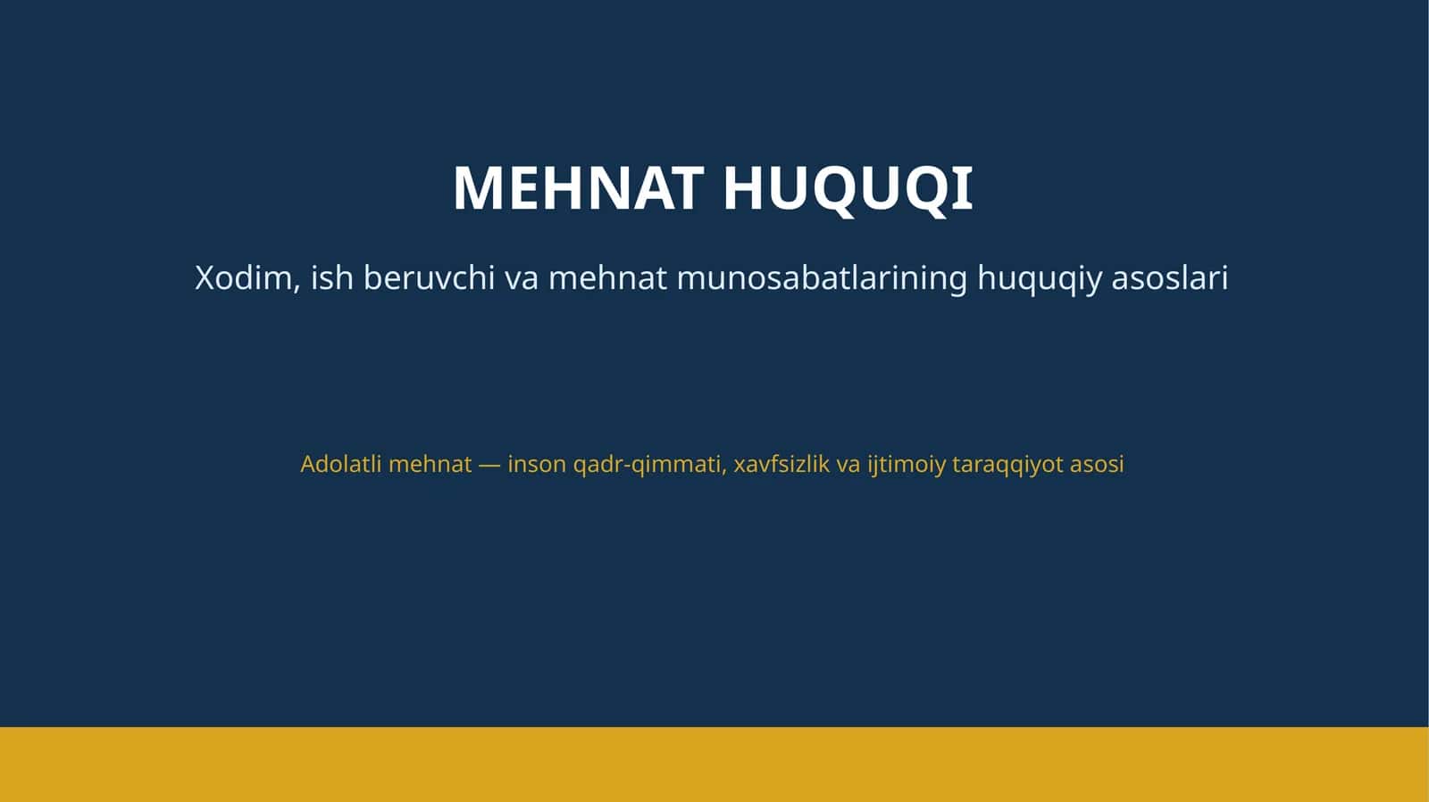 MEHNAT HUQUQI
