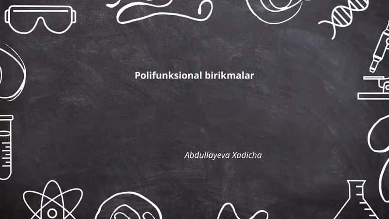 Polifunksional birikmalar