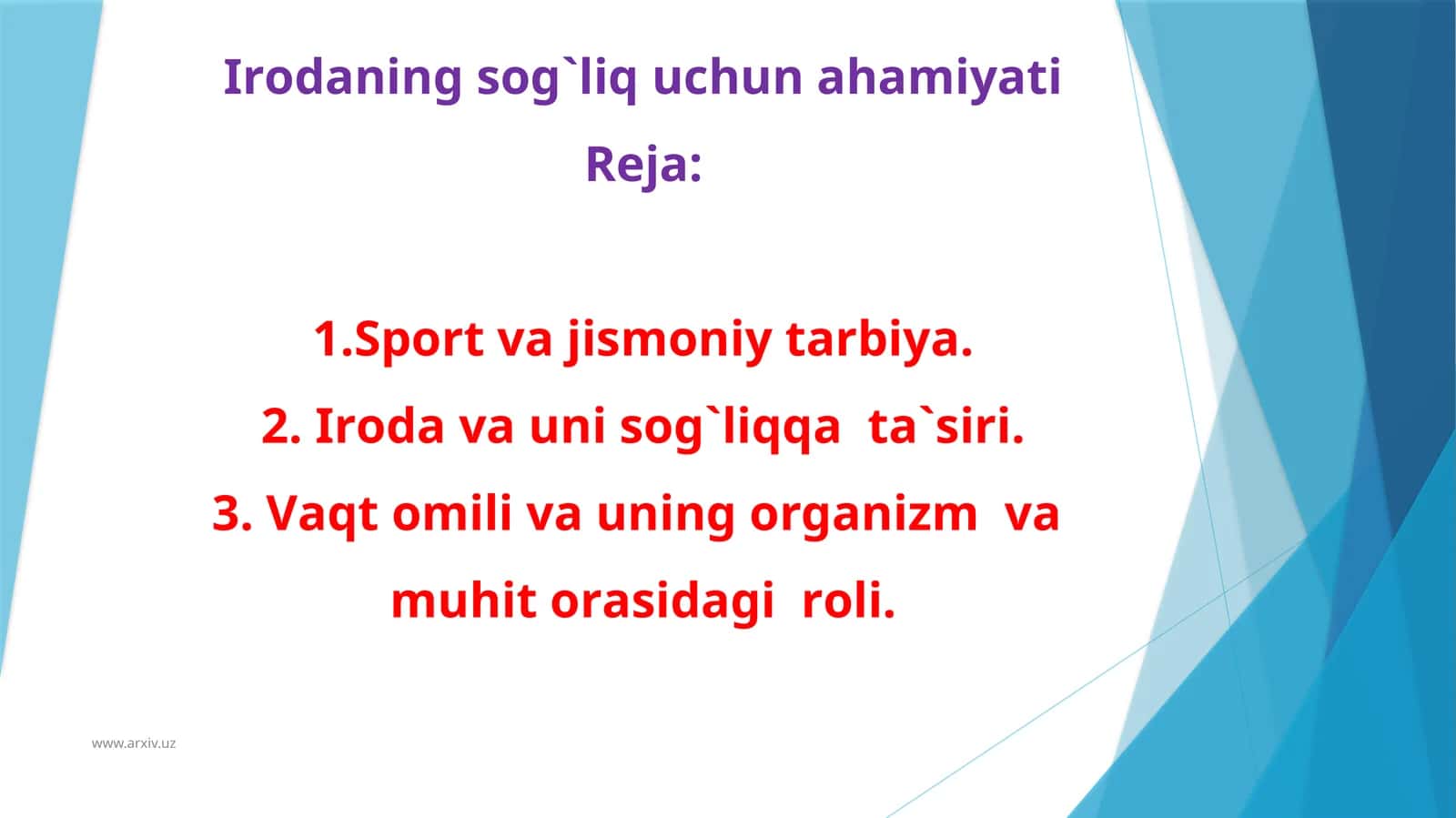 Jismоniy tаrbiya vа sоg`liqqа аhаmiyаti