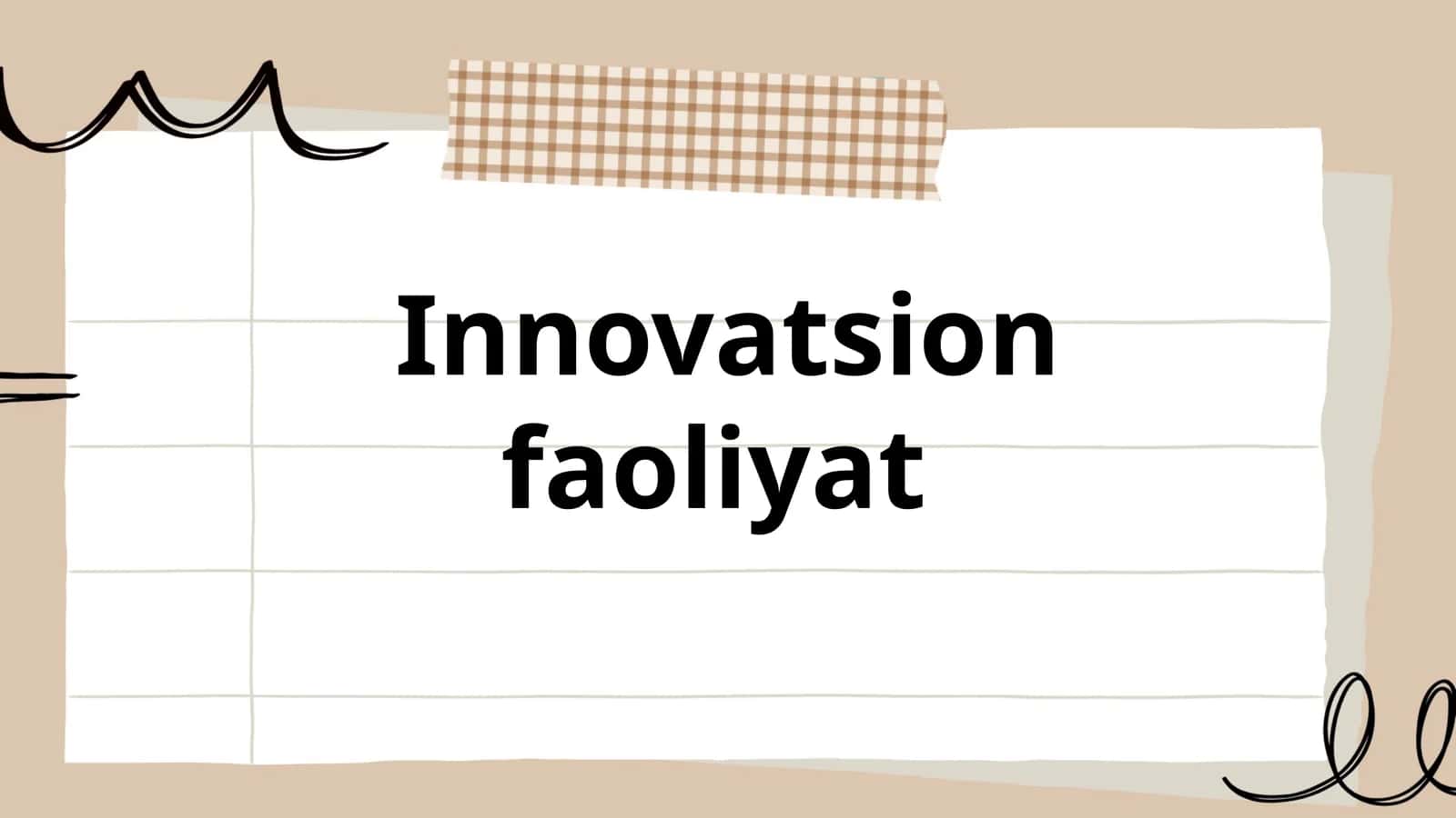 Innovatsion faoliyat