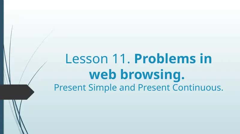 Problems in web browsing