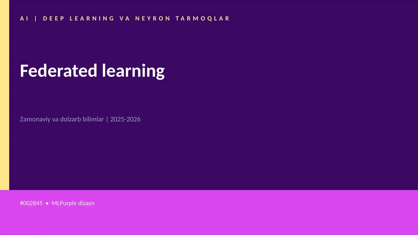 Federated learning