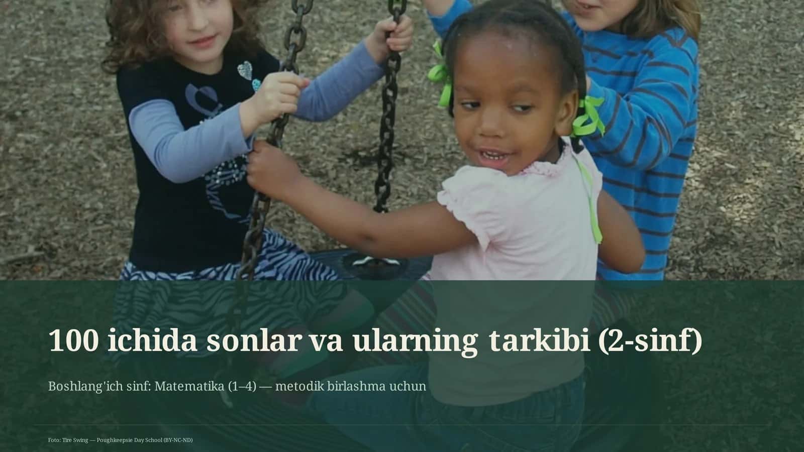 100 ichida sonlar va ularning tarkibi (2-sinf)