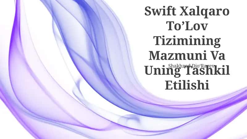 Swift Xalqaro ToʼLov Tizimi